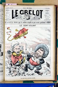 Grelot "的封面，彩色讽刺作品 作者 爱德华·纪尧明·佩平