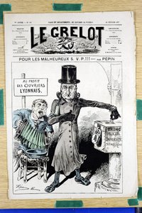 The Grelot》第307期的封面，《色彩的讽刺》。