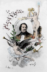 荷诺尔-德-巴尔扎克的《罪孽》的封面。1901年保罗-艾弗里尔（1843-1928）的插图。