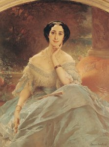 1857年Hallez-Claparede伯爵夫人的肖像