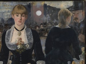 Folies-Bergere的酒吧，1881-82（详情2536） 作者 爱德华·马奈