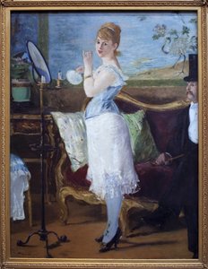 宝贝。 （女演员 Henriette Hauser，又名 Citron，在埃米尔·佐拉（Emile Zola，1840-1902 年）小说中扮演妓女角色娜娜的肖像。爱德华·马奈（Edouard Manet）（1832-1883 年）绘画，布面油画 作者 爱德华·马奈