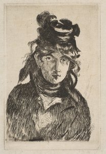 伯特·莫里索（Berthe Morisot），1872年。 作者 爱德华·马奈