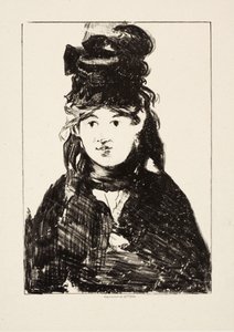 Berthe Morisot，c.1872 作者 爱德华·马奈