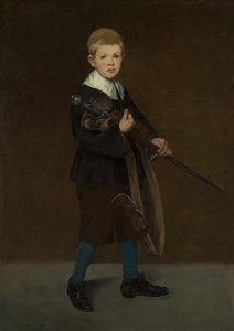 有剑的男孩，1861年。 作者 爱德华·马奈