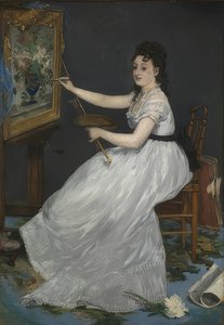 伊娃·冈萨雷斯（EvaGonzalès）。 1870年 作者 爱德华·马奈