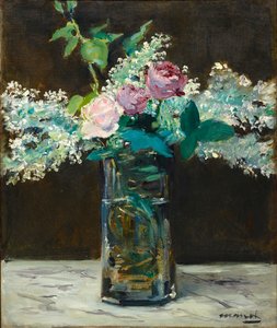 法语：白丁香与玫瑰花瓶 白丁香与玫瑰花瓶 作者 爱德华·马奈