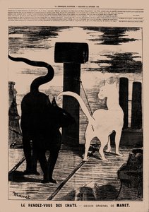 Le Rendez-vous des Chats, 1869年。 作者 爱德华·马奈