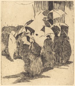 屠夫店前的队伍 屠夫店前的队伍，1870年。 作者 爱德华·马奈