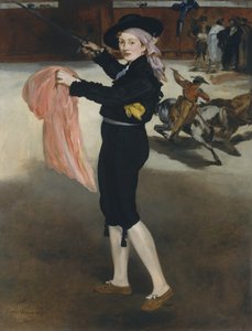V小姐......穿着西班牙人的服装，1862年。 作者 爱德华·马奈