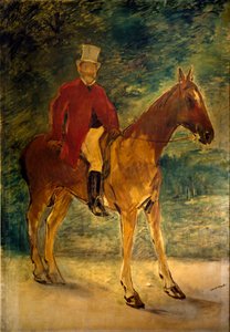 Monsieur Arnaud在马背上绘画由Edouard Manet（1832-1883）1875 Dim.154x225 cm Milan，Galleria dArte Moderna 作者 爱德华·马奈