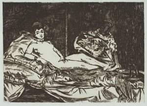 1867年1月至5月，奥林匹亚大盘子。 作者 爱德华·马奈