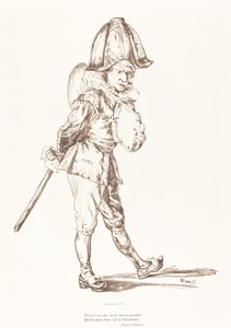 Polichinelle, 1874. 作者 爱德华·马奈