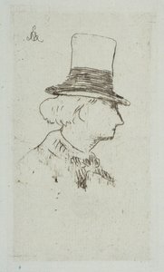 查尔斯·鲍德莱尔的肖像（1862-67）。 作者 爱德华·马奈