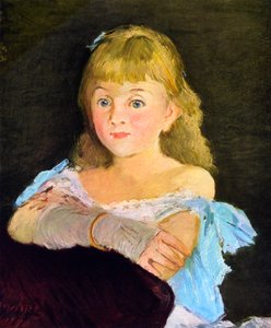 丽娜·坎皮纳努（Lina Campineanu）肖像，1878年。 作者 爱德华·马奈