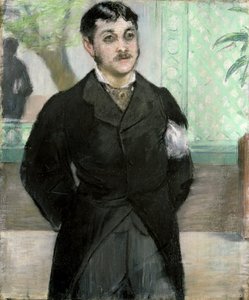 M. Gauthier-Lathuille的肖像，&39;Le Pere Lathuille&39;餐厅老板的儿子（画布上的粉彩）