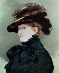 Mery Laurent（1849-1900）1882年的肖像（纸上粉彩）