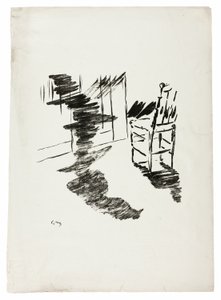椅子》（"那个漂浮在地板上的影子......"），选自《乌鸦》（Le Corbeau） 作者 爱德华·马奈