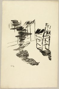 椅子》（"那个漂浮在地板上的影子......"），选自《乌鸦》（Le Corbeau） 作者 爱德华·马奈