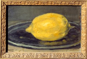 The Lemon Painting by Edouard Manet (1832-1883). 1880. Sun. 0,14x0,22 m Paris. Musee d