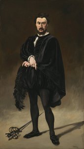 扮演哈姆雷特的悲剧演员鲁维埃，1866年。 作者 爱德华·马奈