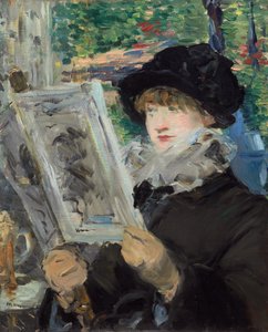 妇女阅读，188081。 作者 爱德华·马奈
