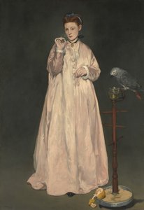 1866年的年轻女士，1866年。 作者 爱德华·马奈