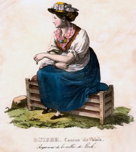 瑞士女人，c1825。