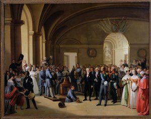 沙皇亚历山大一世（1777-1825）于1844年5月25日访问巴黎Hotel de La Monnaie，1844年