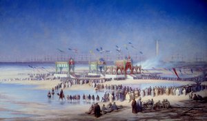 11月17日塞得港（Port-Said）苏伊士运河开通仪式 作者 爱德华·里奥（Edouard Riou）