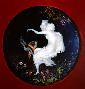 空气之灵--元素，约1870年（瓷器上的珐琅）（见468027）。 作者 爱德华·里施吉兹