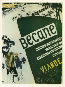 Edouard Vuillard: Becane - 开胃滋补利口酒......（石版画） 作者 爱德华·维拉德