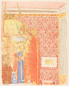 粉色墙纸室内装饰 III (Interieur aux tentures roses III) 作者 爱德华·维拉德