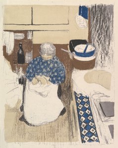 La Cuisinière, from the series Paysages et Intérieurs 作者 爱德华·维拉德