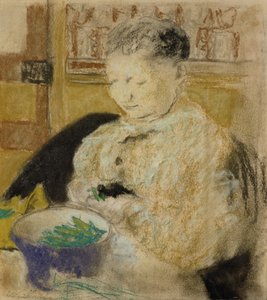 1905年，Vuillard Podding Peas女士
