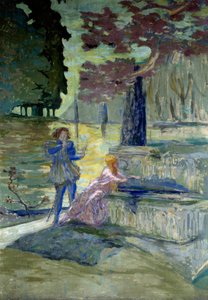 Pelleas et Melisande Illustration for the opera by Claude Debussy (1862-1918) of the same name. Painting by Edouard Vuillard (1868-1940) 20th century Paris, Comedy of the Champs Elysees 作者 爱德华·维拉德