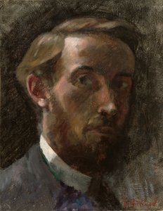 自画像，21岁，1889年。 作者 爱德华·维拉德