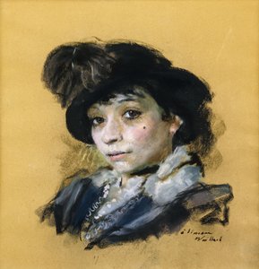 西蒙妮，约1912年 作者 爱德华·维拉德