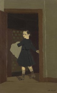 门口的孩子，1891-92 作者 爱德华·维拉德
