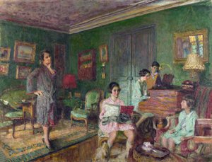 Vuillard, edouard (1868-1940) Andre Wormser夫人和她的孩子 布面油画 1927年 伦敦国家画廊 89,2x116,5 作者 爱德华·维拉德