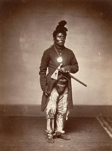 Ti ra wa hut Re sa ru天空酋长，约1867年。 作者 埃德里克·L·伊顿。