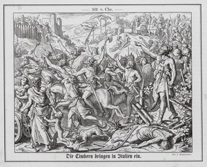 辛布里人入侵罗马领土