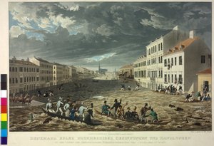 1830 年维也纳洪水 作者 爱德华·古克