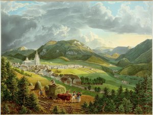 Bürgeralpe的Mariazell 作者 爱德华·古克