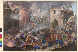 1686 年 9 月 2 日，匈牙利军队胜利地重新征服了布达。 作者 爱德华·古克