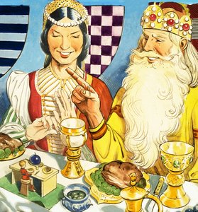 大拇指汤姆吃晚餐