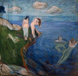 沐浴妇女 作者 爱德华·蒙克