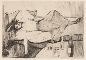 第二天。 1894年 作者 Edvard Munch