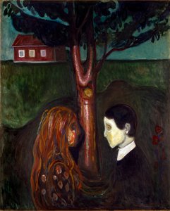 爱德华·蒙克 (Edvard Munch) (1863-1944) 1894 年的画作《眼睛中的眼睛》。 136x110 厘米奥斯陆市立艺术收藏蒙克博物馆 (Musee Munch) 作者 Edvard Munch