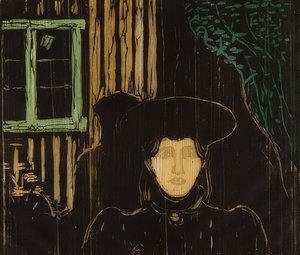 月光。 1896年 作者 爱德华·蒙克